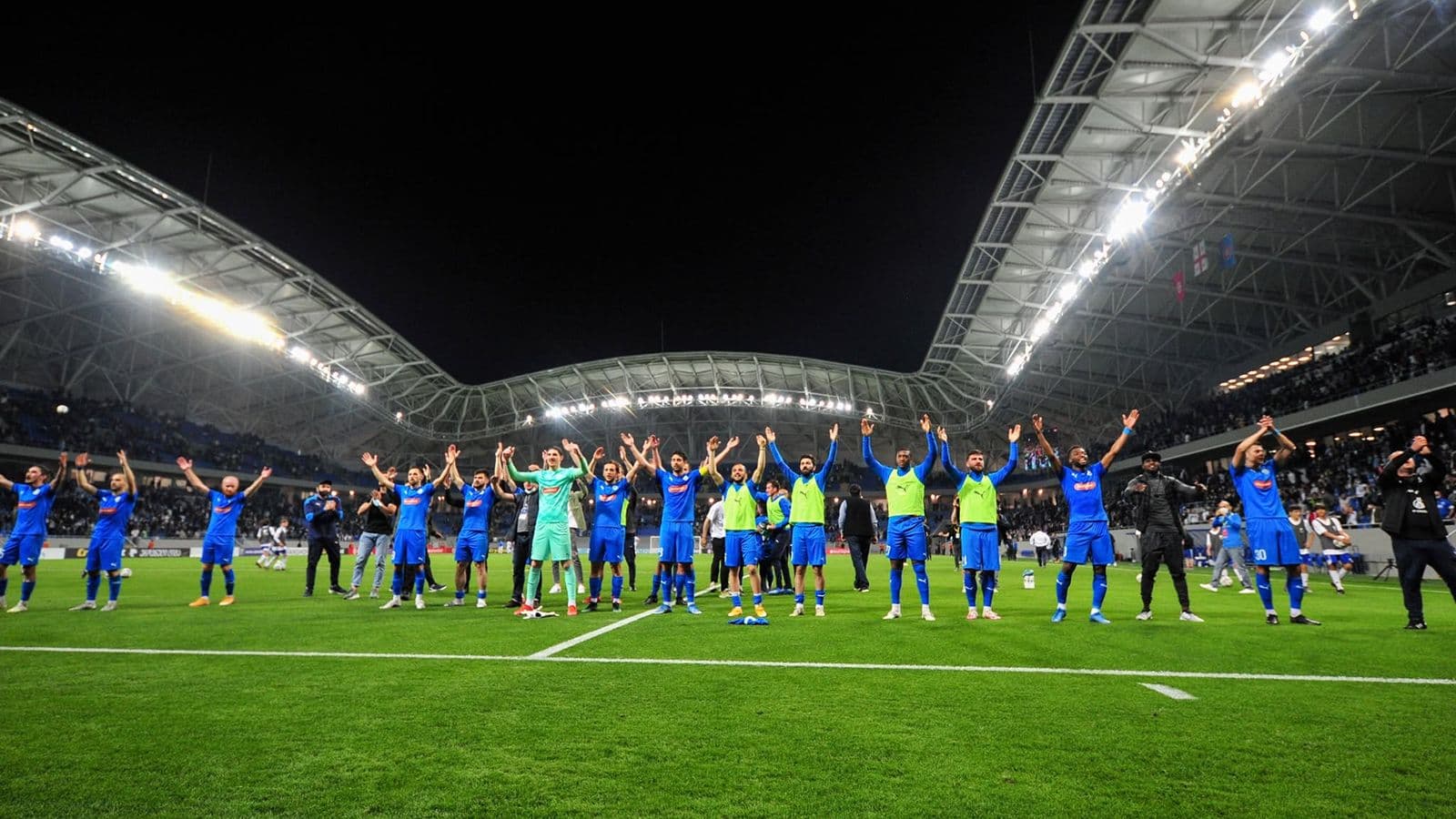 პირველი მატჩი ახალ სტადიონზე გულშემატკივრებთან ერთად | 2021 წელი